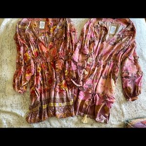 Boho Gypsy Dress Floral Lot Of 2 NWT S/M